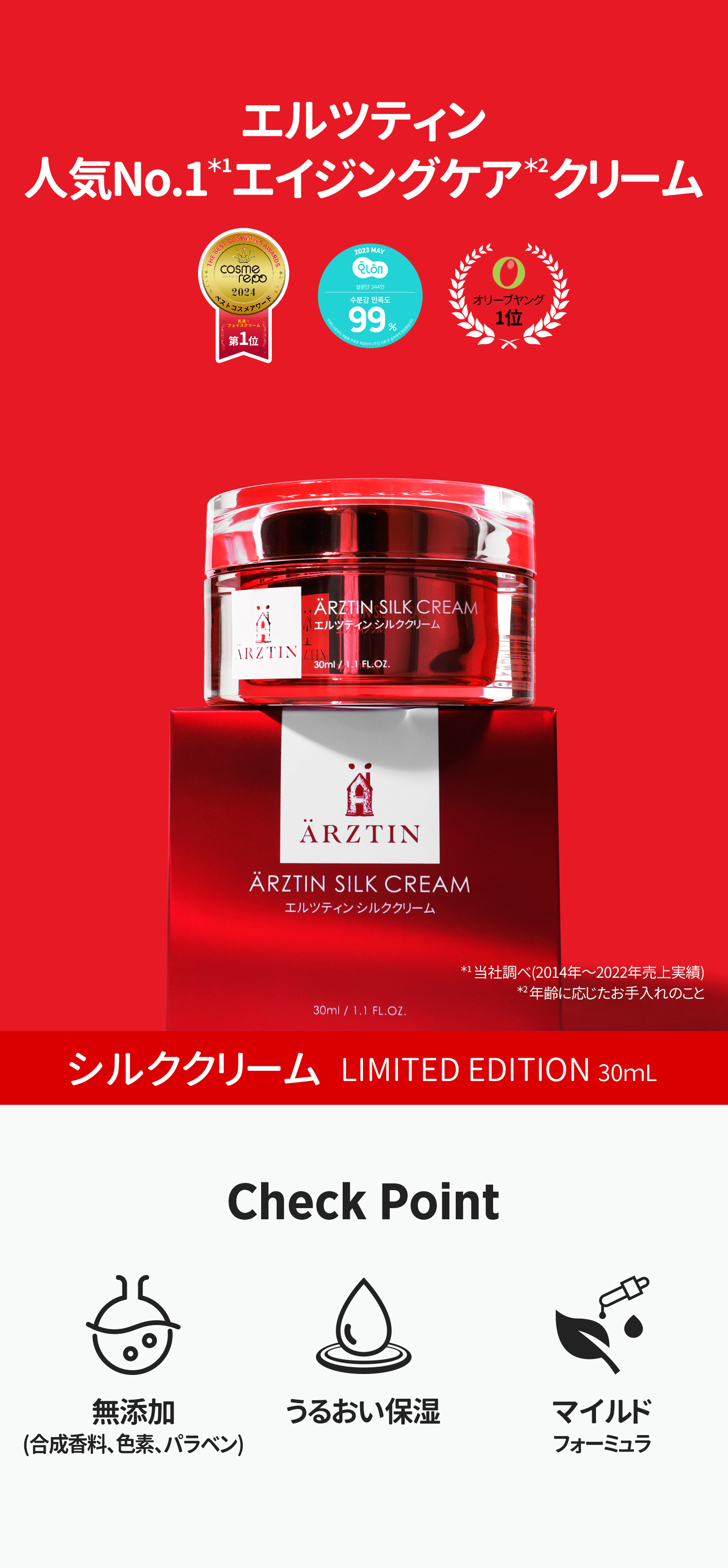 ARZTIN / シルククリーム（30ml) セール 2個セット